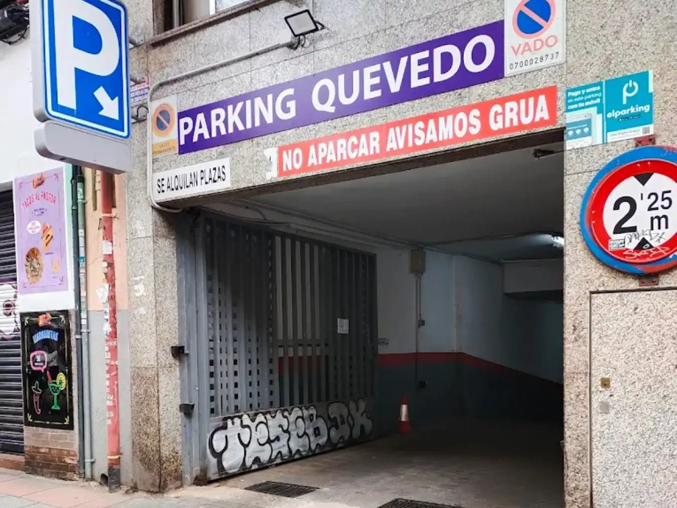 Parking de Garaje de alquiler en Madrid con Alarma