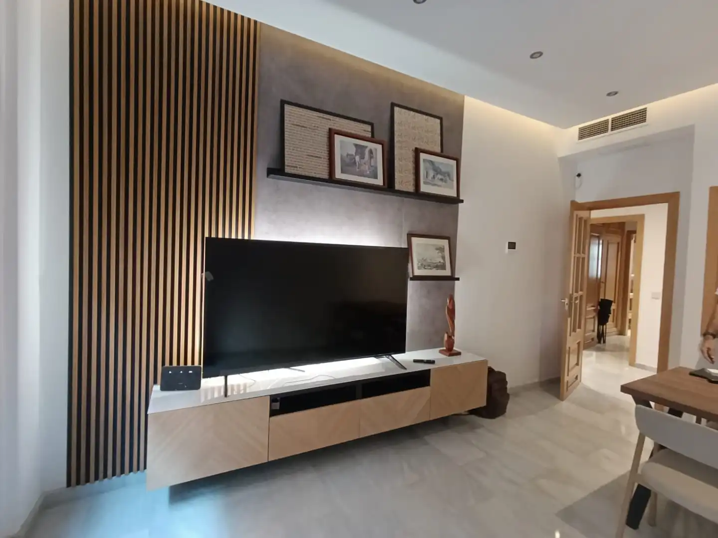 Living room of Flat for rent in Málaga Capital  with Air Conditioner and Furnished