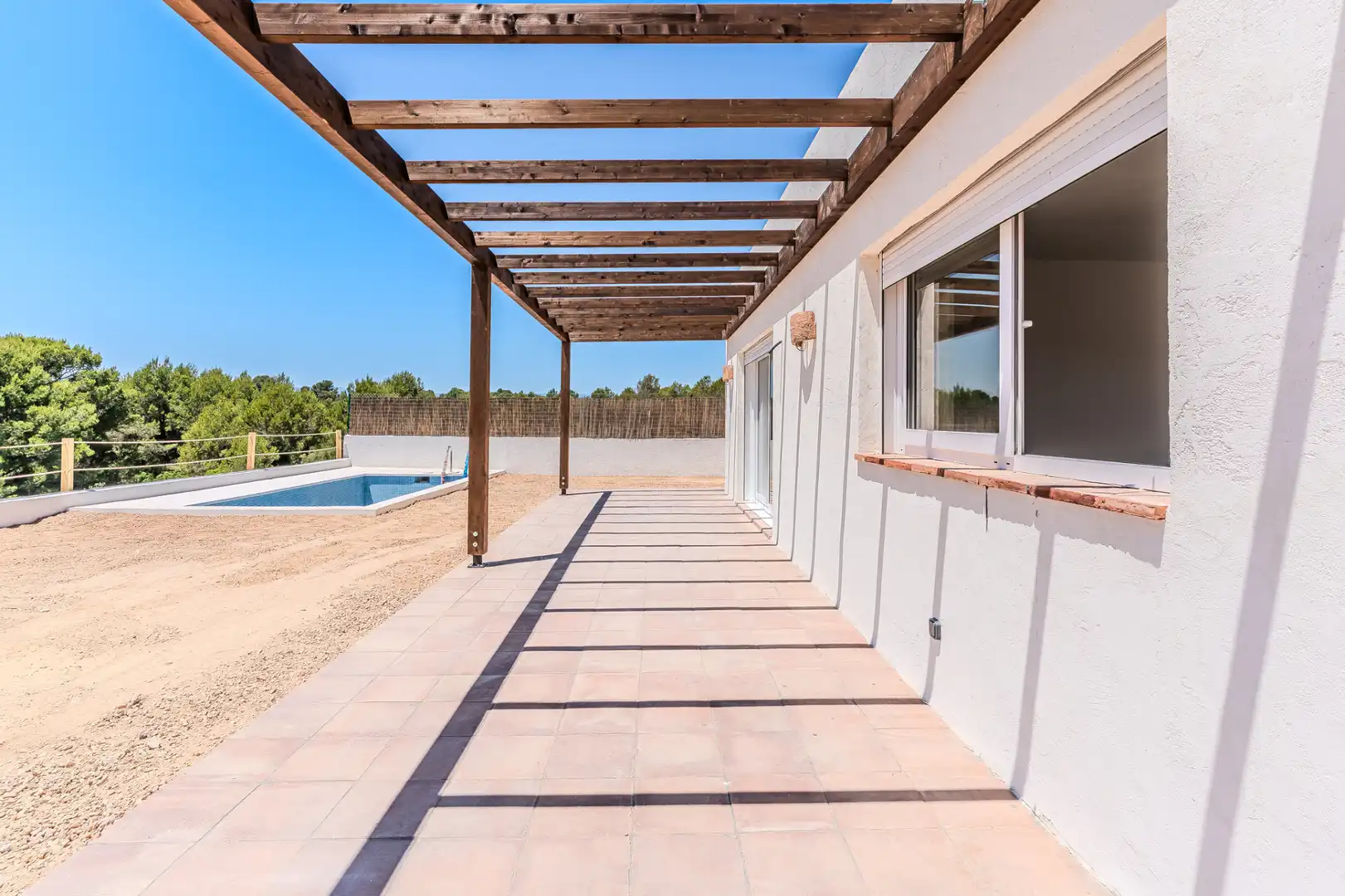 Terrasse von Haus oder Chalet zum Verkauf in L'Ametlla de Mar  mit Klimaanlage, Heizung und Privatgarten