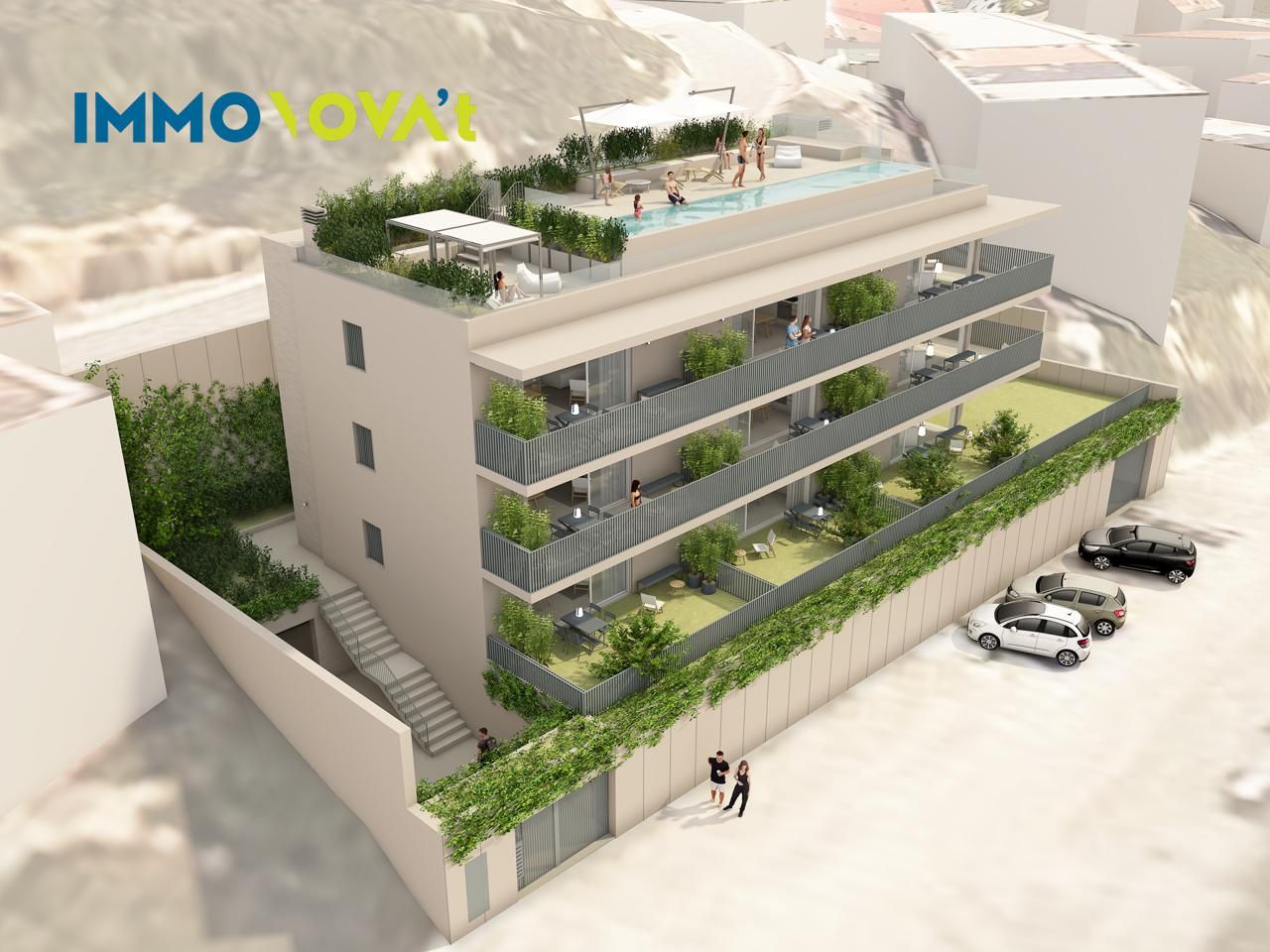 Exterior view of Flat for sale in Palafrugell  with Private garden, Terrace and Community pool