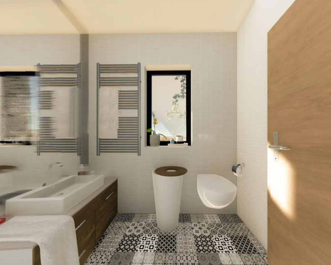 Baño de Ático en venta en Lleida con Calefacción, Parquet y Terraza