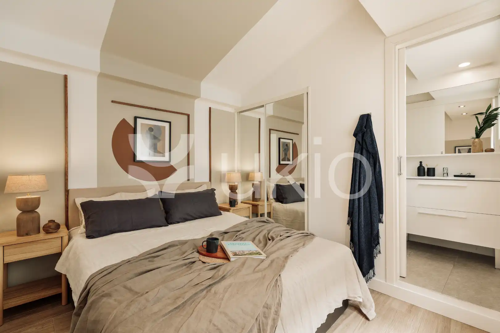 Habitación de Apartamento de alquiler en Barcelona con Aire acondicionado, Calefacción y Terraza