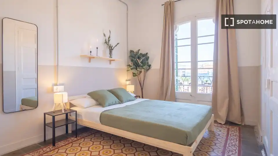 Bedroom of Flat for rent in Barcelona  with Air Conditioner, Heating and Furnished