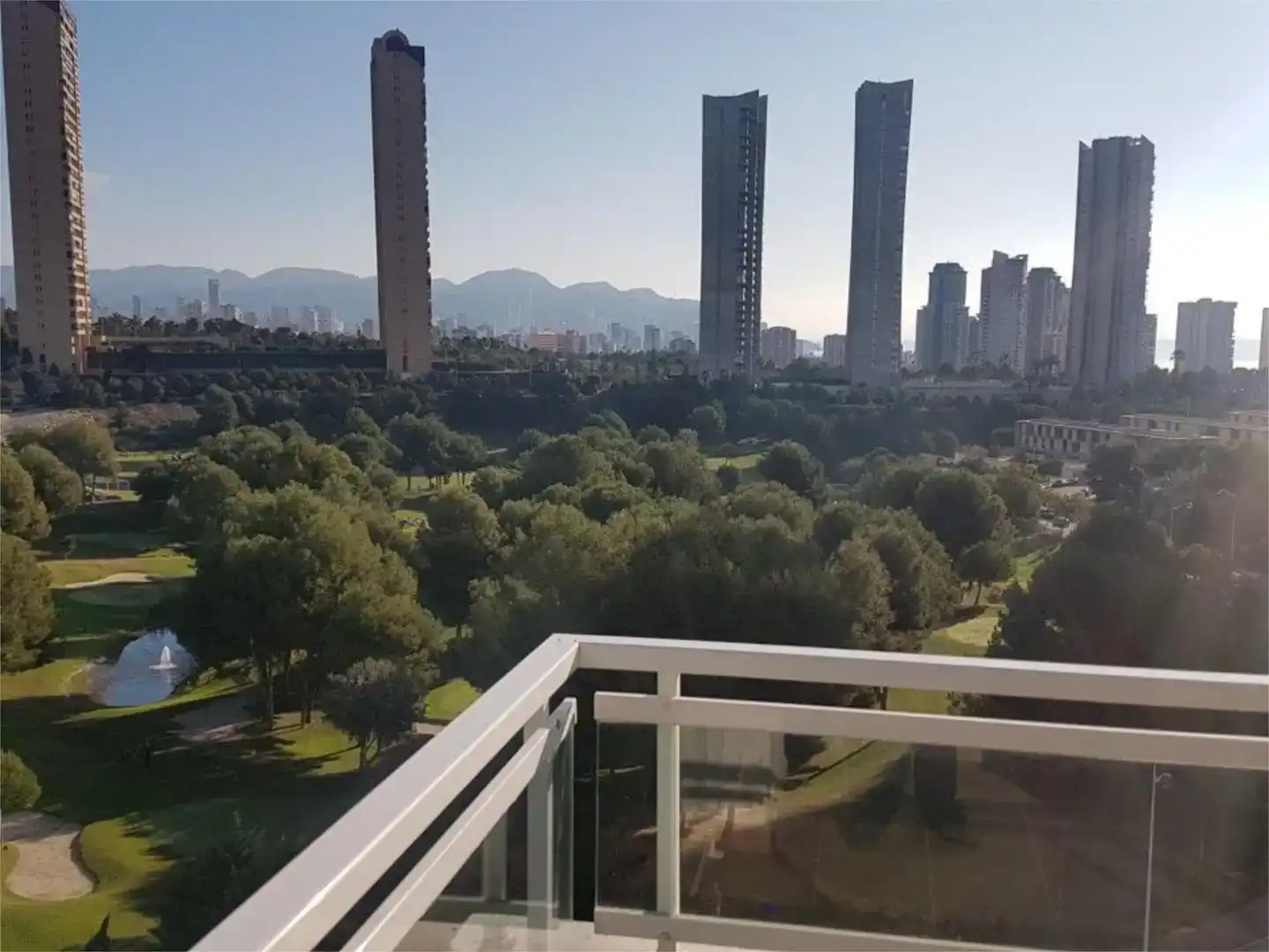 Balcony of Flat for rent in Benidorm  with Air Conditioner and Swimming Pool