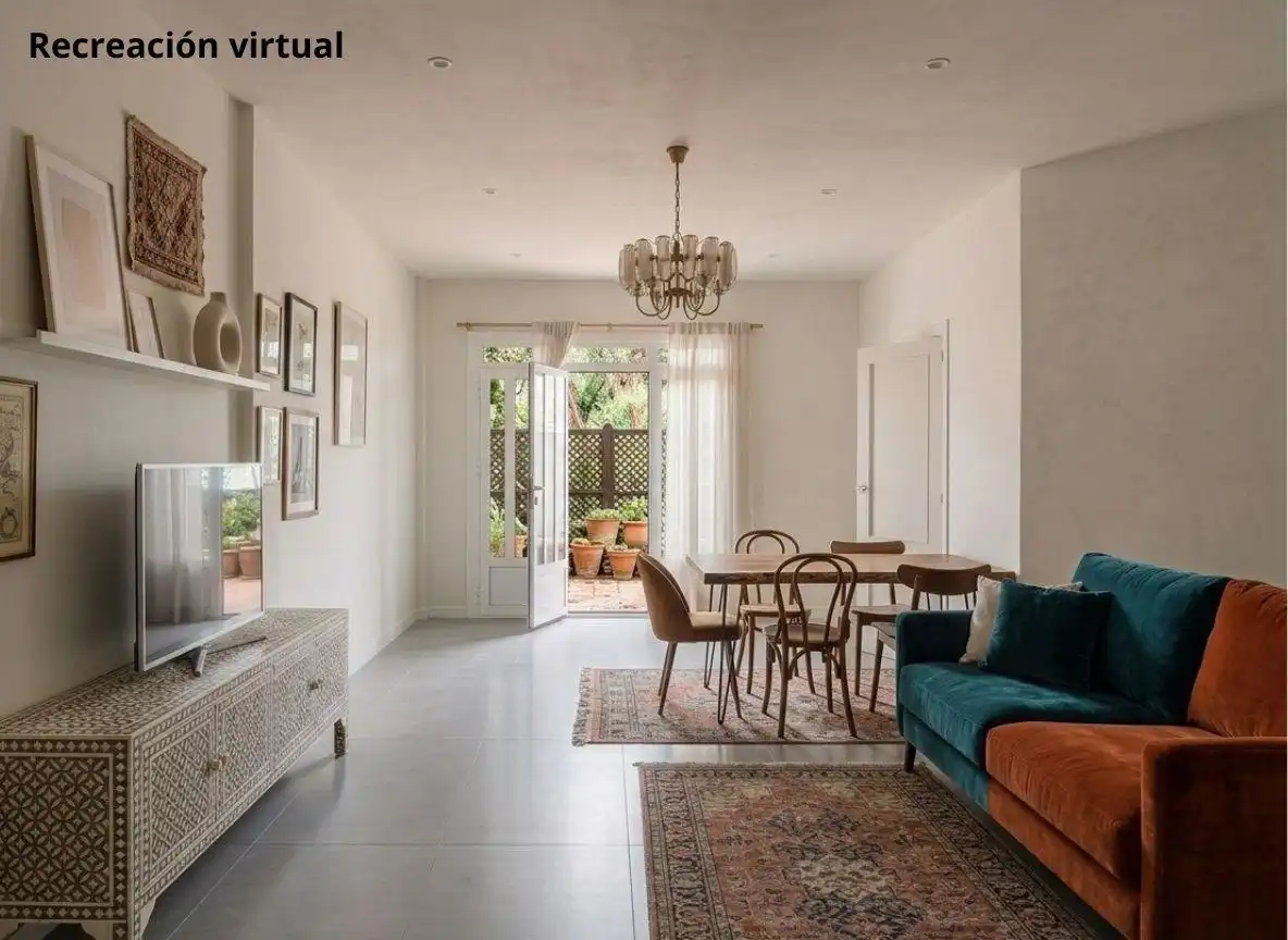 Sala de estar de Casa adosada en venta en Daimús con Aire acondicionado y Balcón