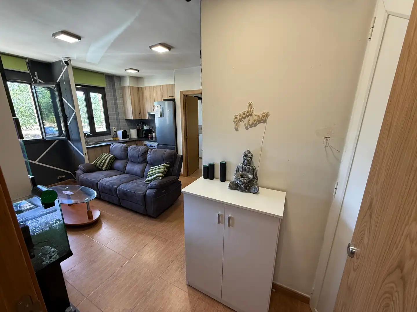Living room of Flat for sale in Lleida  with Air Conditioner, Heating and Parquet flooring