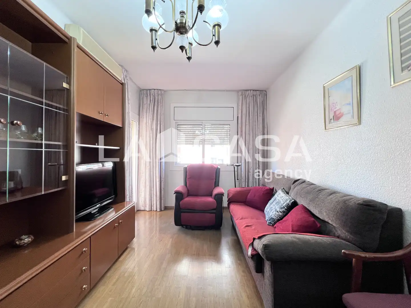 Wohnzimmer von Wohnung zum Verkauf in Badalona mit Balkon