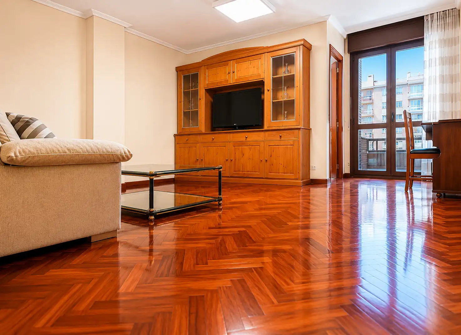 Sala de estar de Piso de alquiler en Santander con Calefacción, Trastero y Amueblado