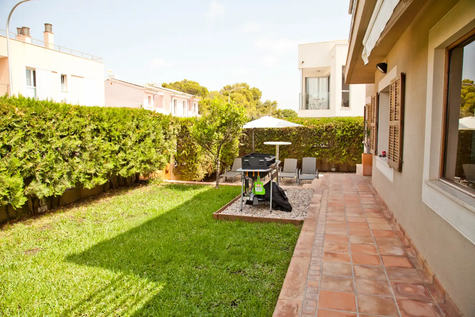 Terraza de Casa adosada en venta en  Palma de Mallorca con Aire acondicionado, Calefacción y Jardín privado