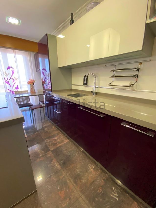 Kitchen of Duplex for sale in Ourense Capital   with Air Conditioner, Terrace and Storage room