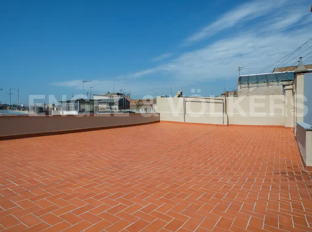 Terraza de Piso de alquiler en Barcelona con Calefacción, Amueblado y Balcón