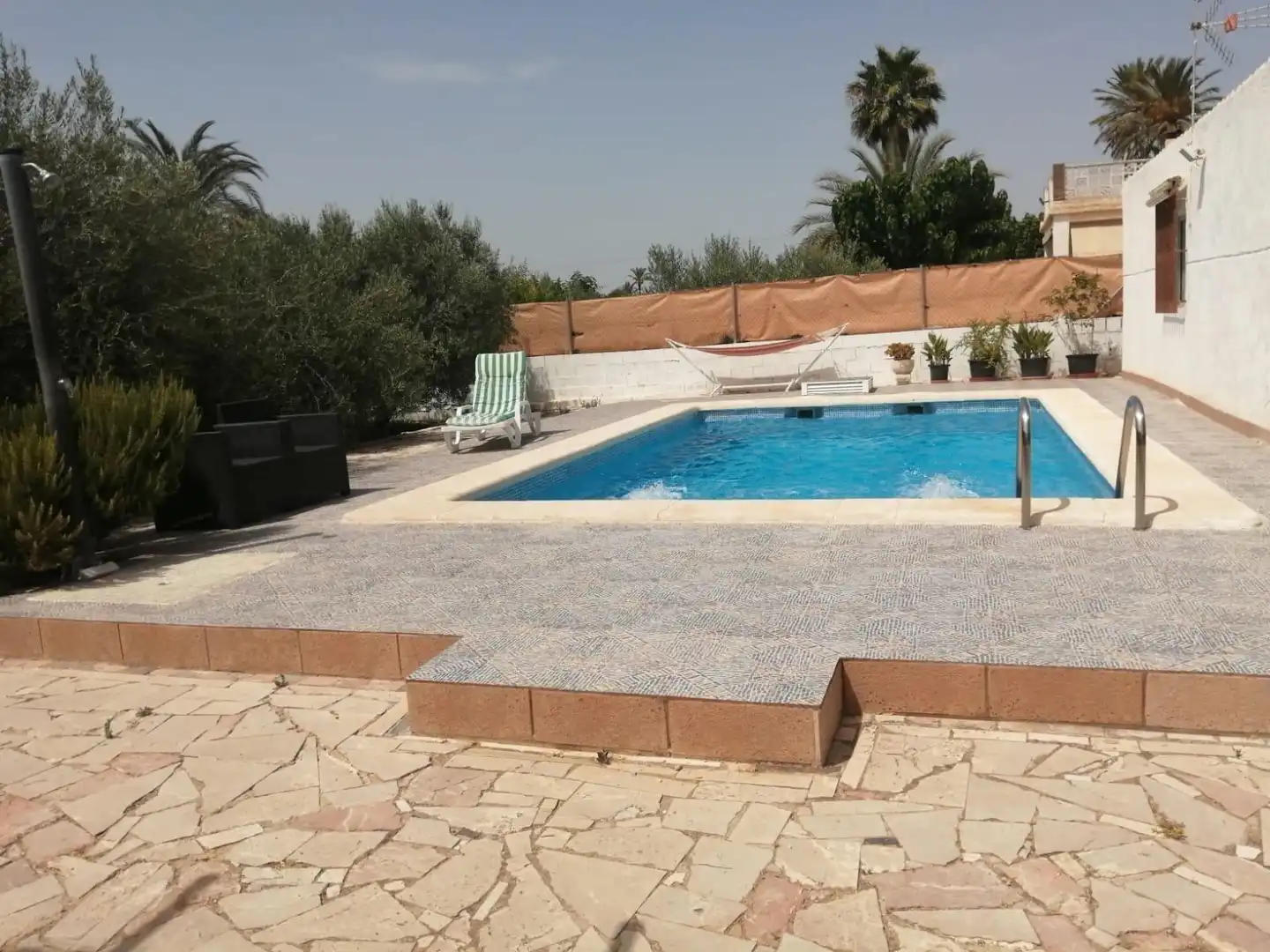 Piscina de Casa adosada en venda en Elche / Elx amb Calefacció, Jardí privat i Terrassa