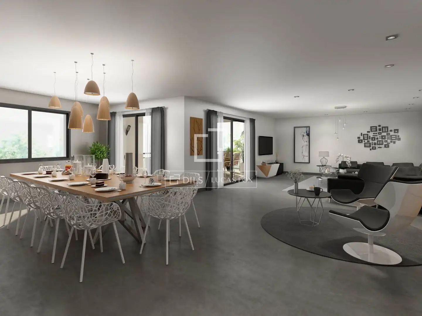 Wohnzimmer von Wohnung zum Verkauf in Escaldes – Engordany mit Heizung, Privatgarten und Parkett