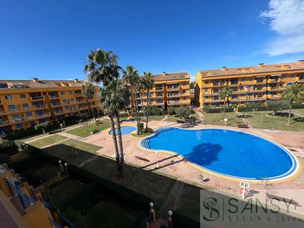 Swimming pool of Attic for sale in Dénia  with Air Conditioner, Storage room and Community pool