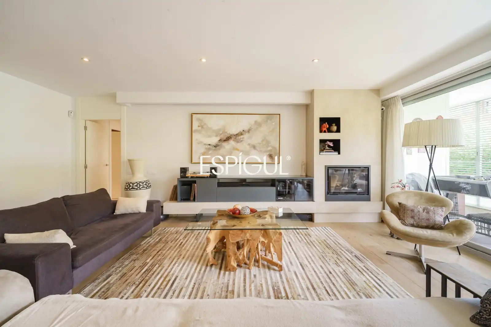 Sala de estar de Piso en venta en Sant Cugat del Vallès con Aire acondicionado, Calefacción y Terraza