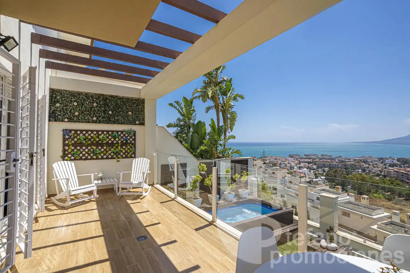 Terraza de Casa adosada en venta en Málaga con Aire acondicionado, Jardín privado y Terraza