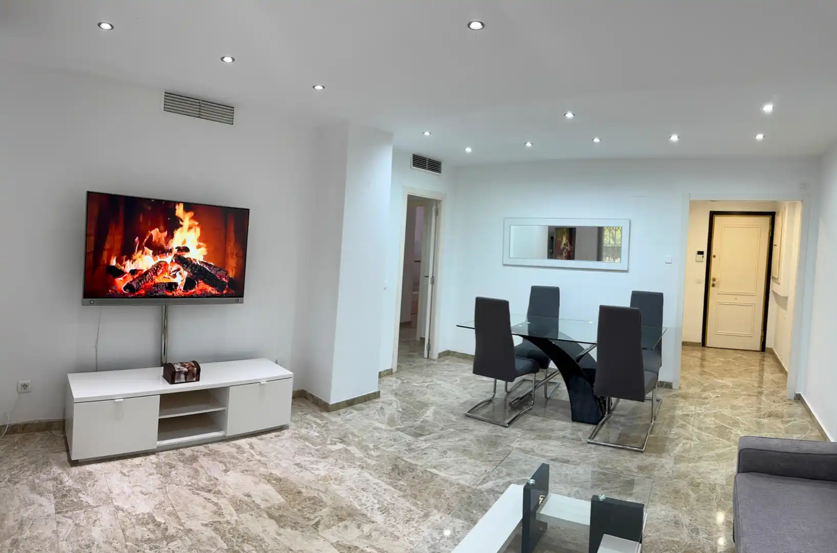 Sala de estar de Piso de alquiler en Bétera con Aire acondicionado, Calefacción y Jardín privado