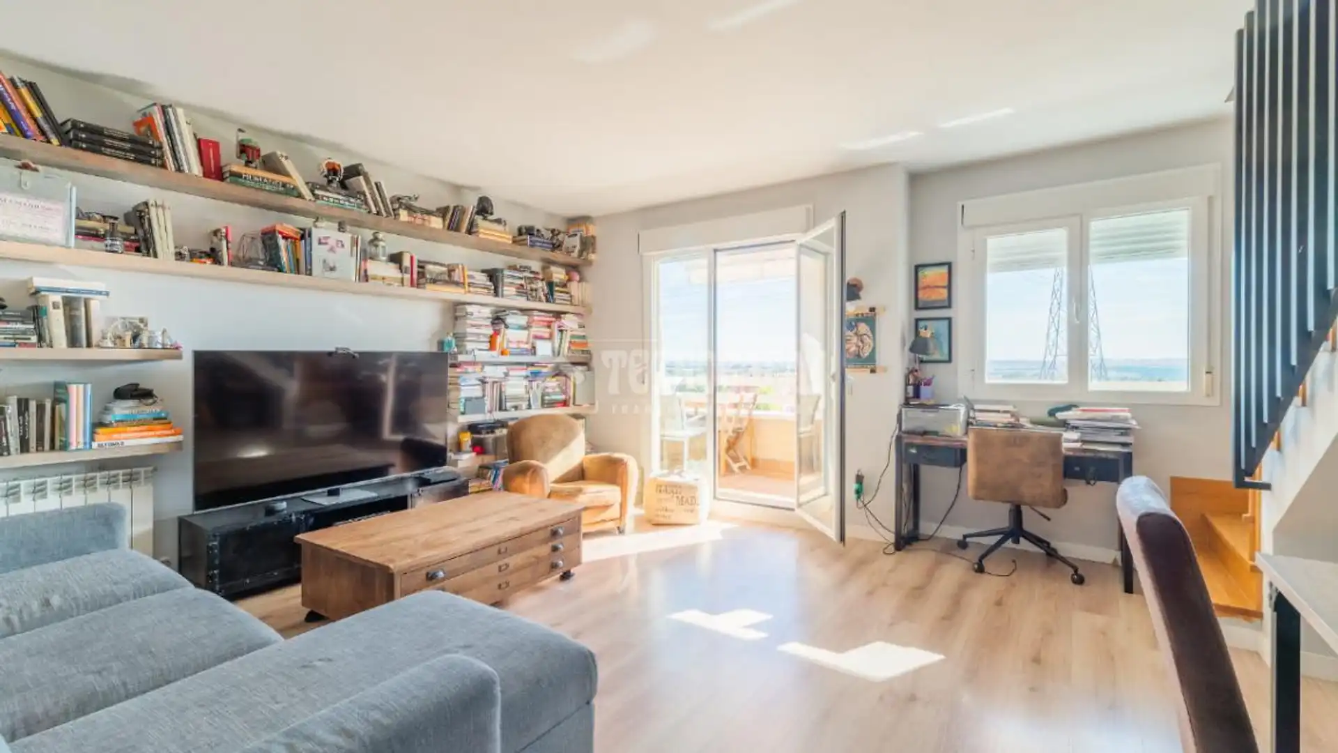 Sala de estar de Piso en venta en Arroyomolinos (Madrid) con Aire acondicionado, Calefacción y Terraza