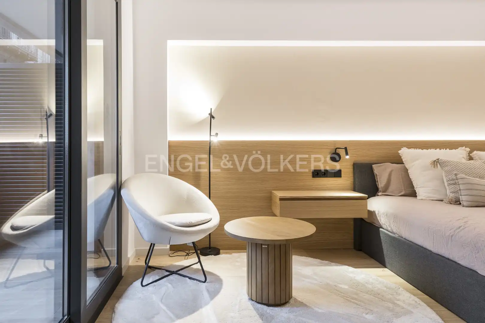 Wohnzimmer von Wohnung zur Miete in Barcelona mit Klimaanlage, Heizung und Parkett