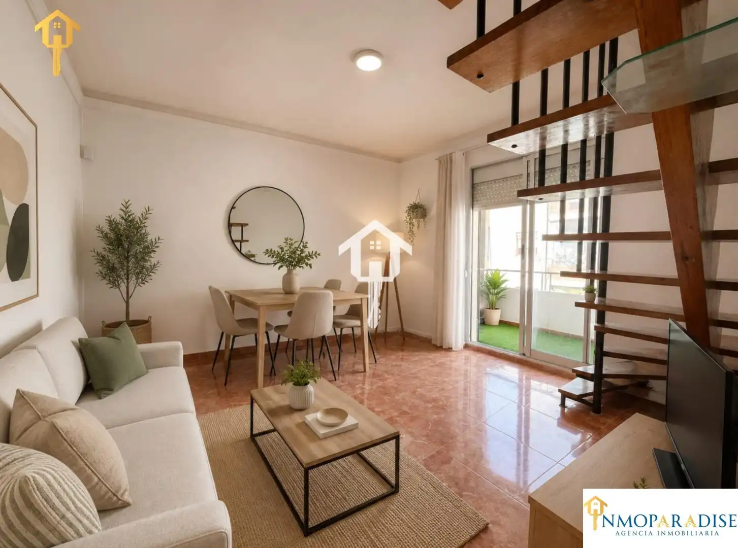 Living room of Duplexes for sale in Alicante / Alacant  with Air Conditioner, Terrace and Furnished