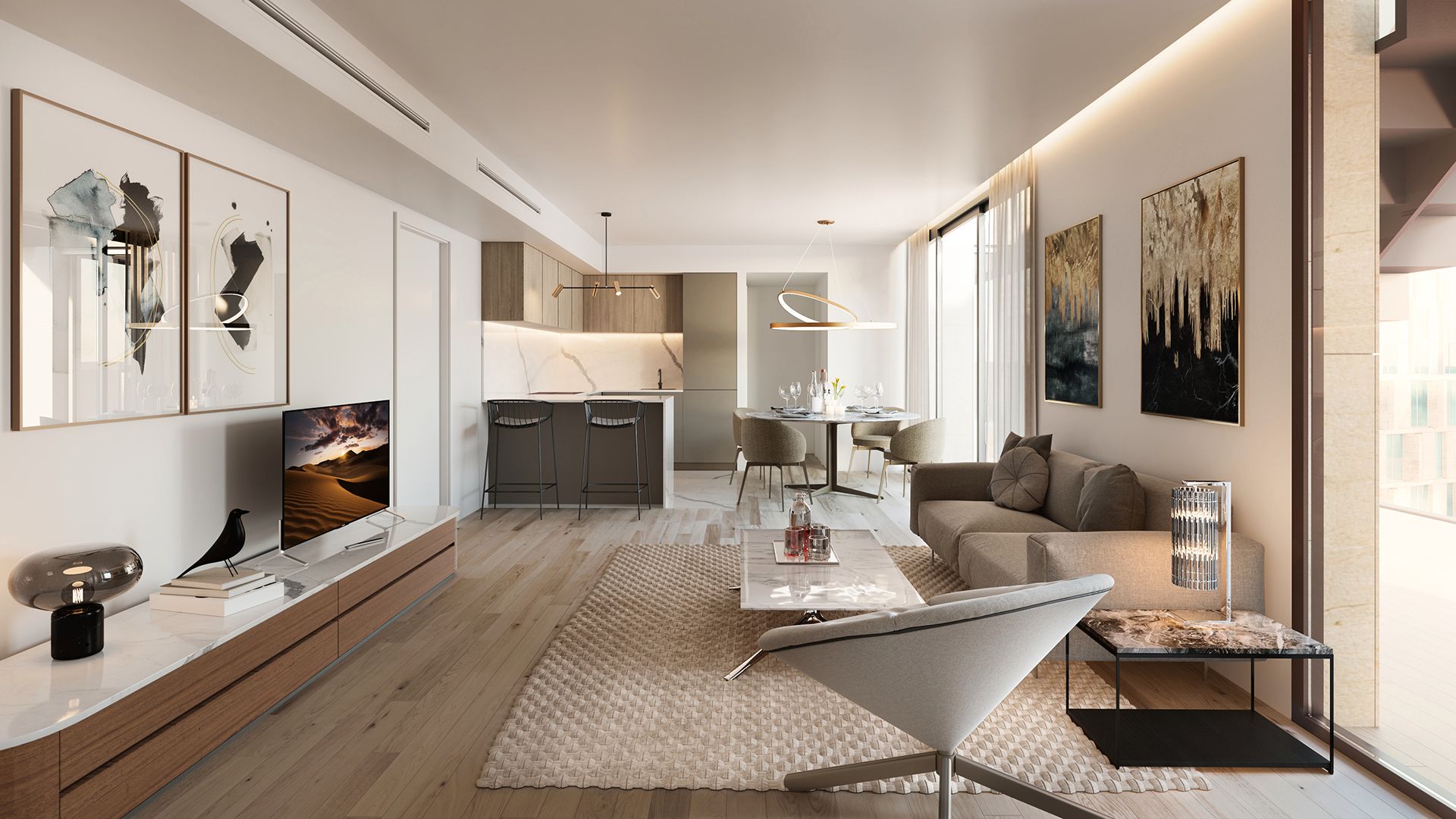 Sala de estar de Apartamento en venta en  Palma de Mallorca con Aire acondicionado y Piscina