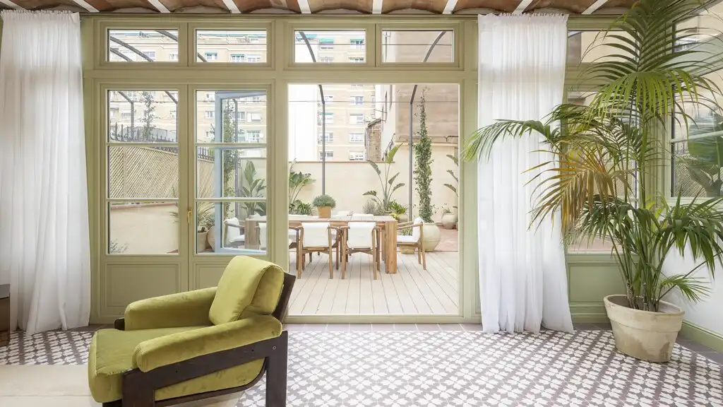 Terraza de Apartamento en venta en Barcelona con Aire acondicionado, Jardín privado y Parquet