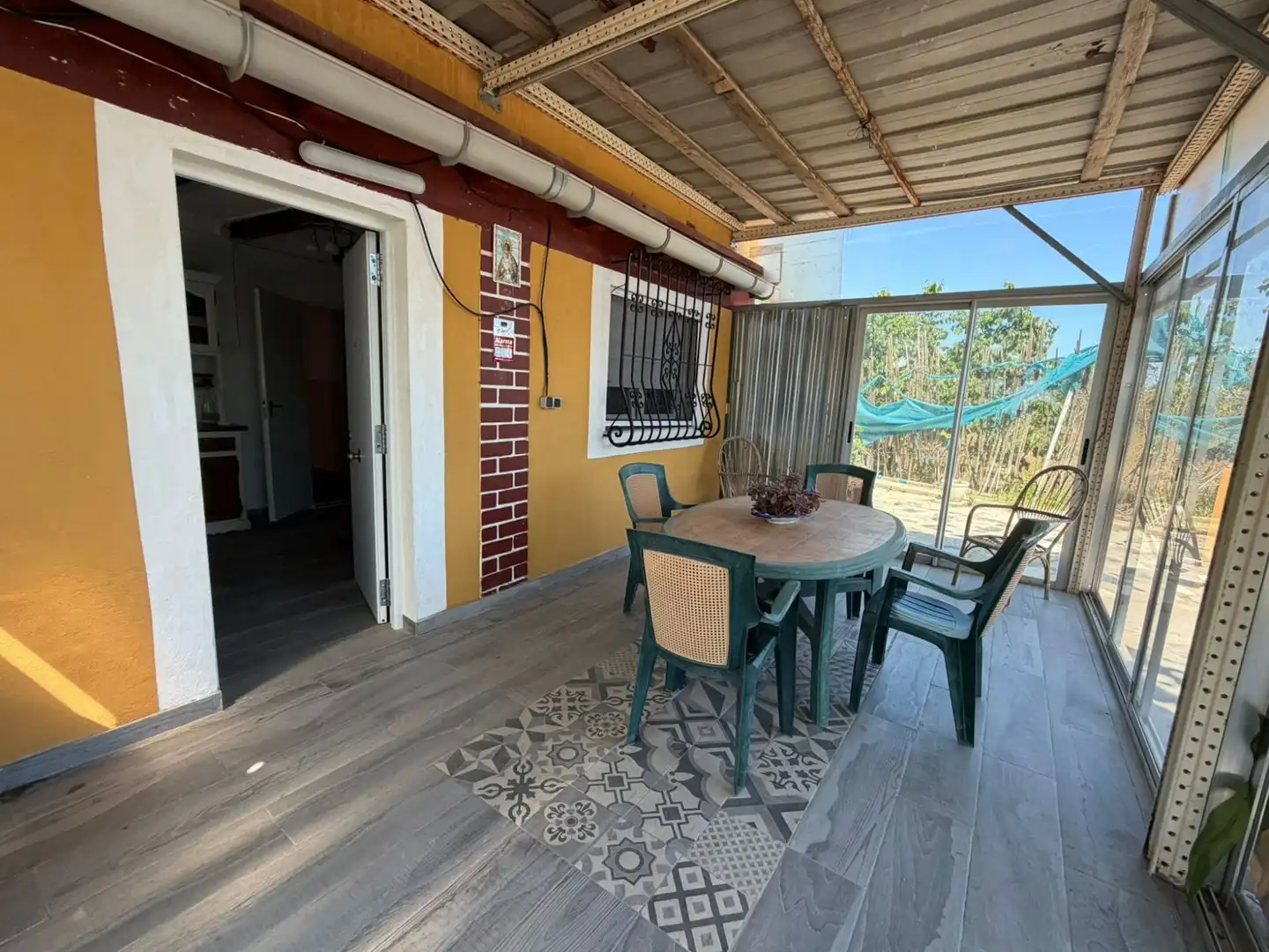 Terraza de Finca rústica en venta en Xeraco con Aire acondicionado, Jardín privado y Terraza