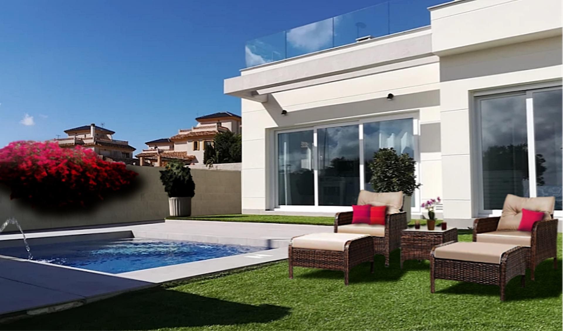 Terrassa de Casa o xalet en venda en Los Montesinos amb Calefacció, Jardí privat i Terrassa