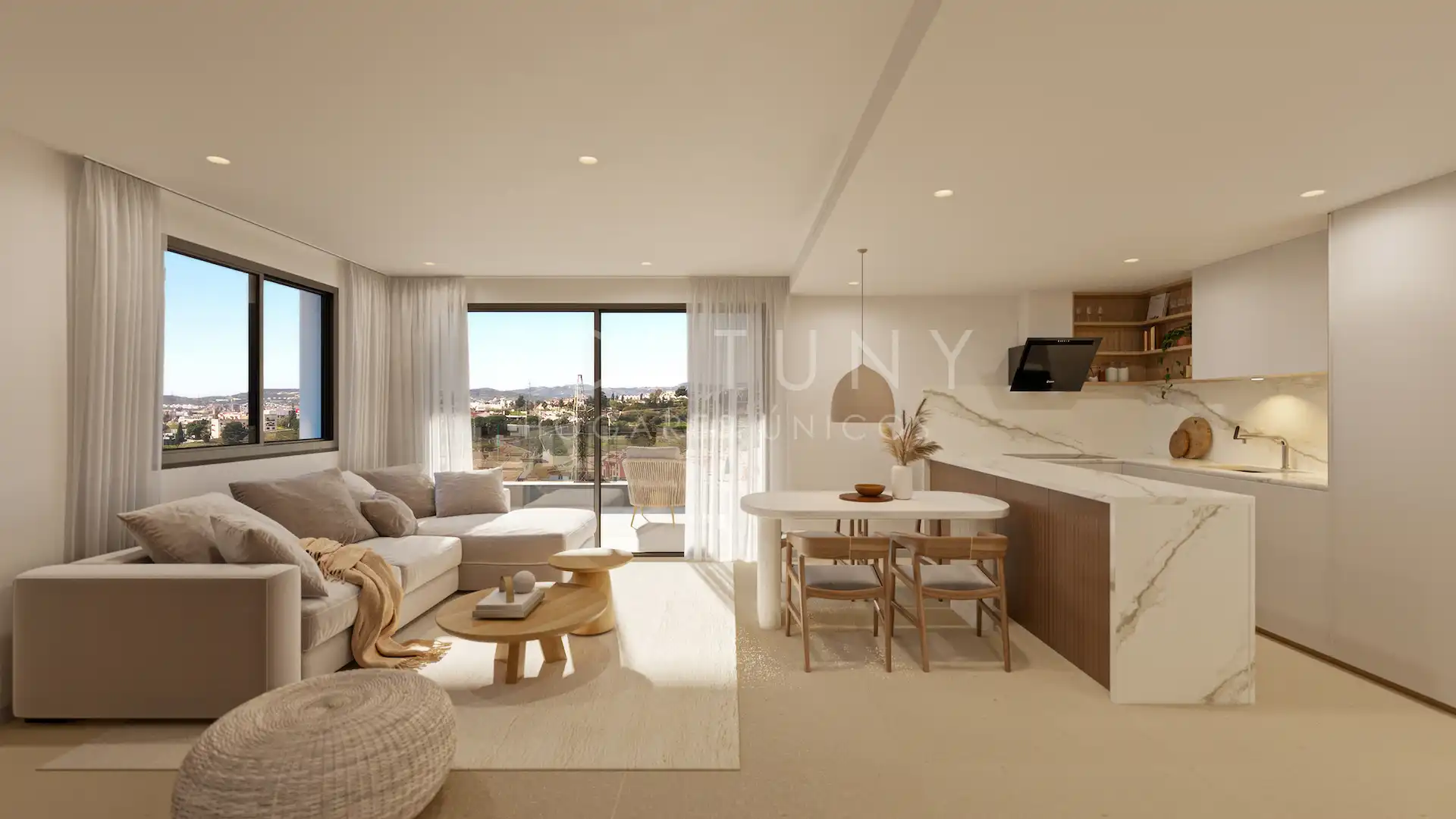 Wohnzimmer von Erdgeschoss zum Verkauf in Fuengirola mit Terrasse, Abstellraum und Gemeinschaftspool