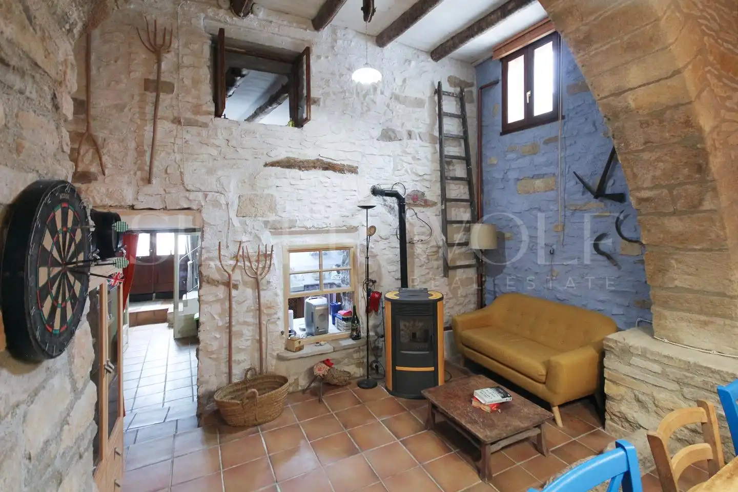 Sala de estar de Casa adosada en venta en Les Piles con Aire acondicionado y Alarma