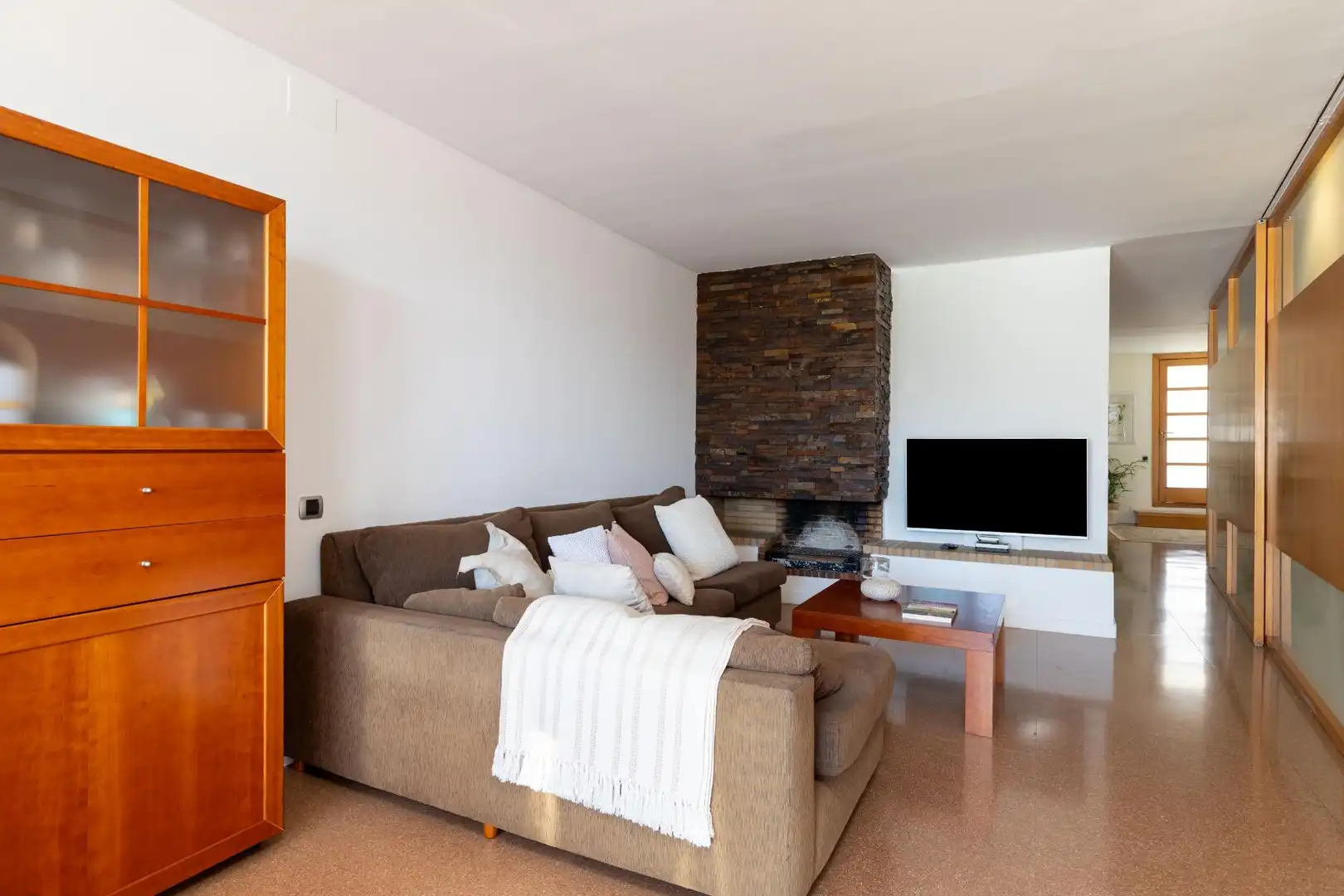 Wohnzimmer von Haus oder Chalet zum Verkauf in Viladecavalls mit Privatgarten, Terrasse und Abstellraum
