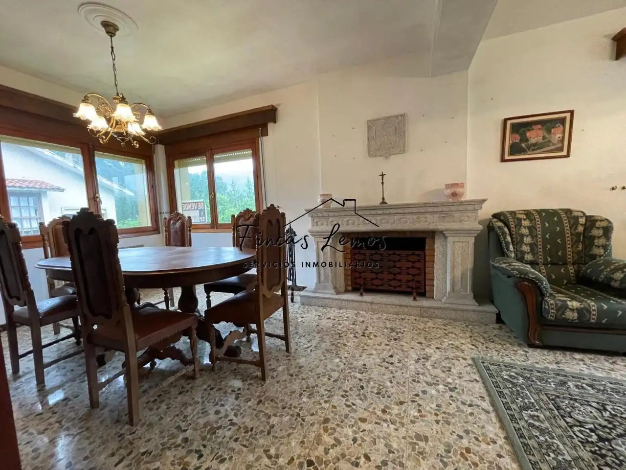 Dining room of Houses for sale in Camariñas  with Heating, Private garden and Furnished