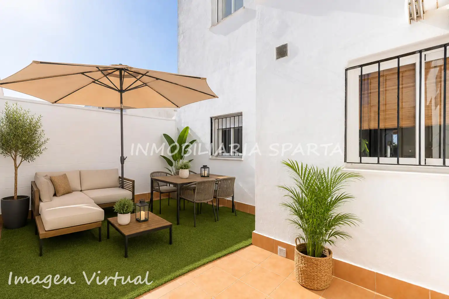 Terrace of Detached homes for sale in Benacazón  with Air Conditioner, Heating and Oven