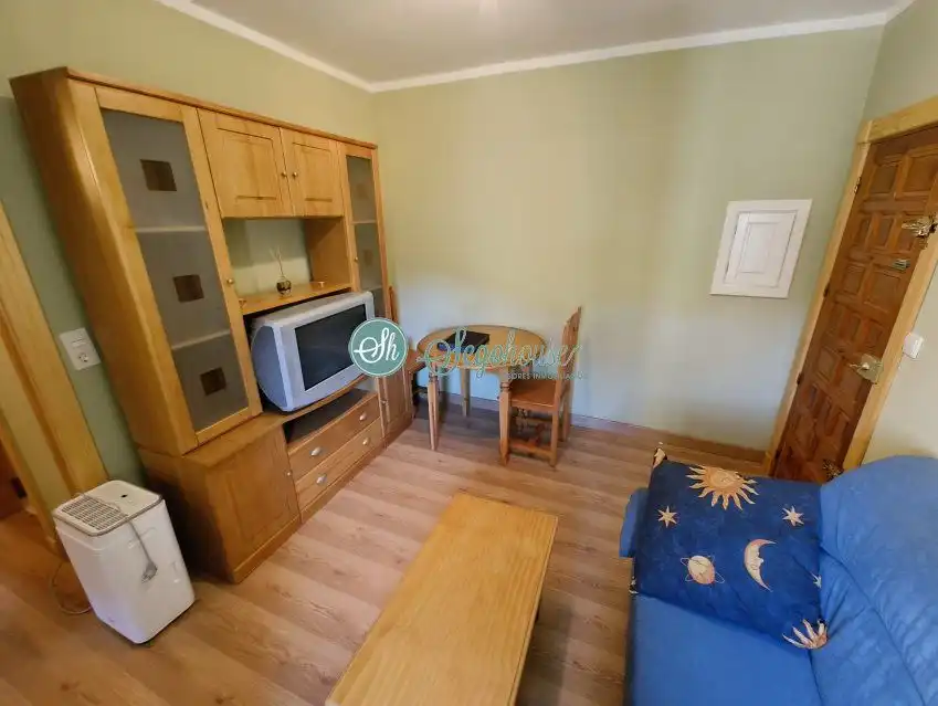 Living room of Flat for sale in Segovia  with Heating, Terrace and Furnished
