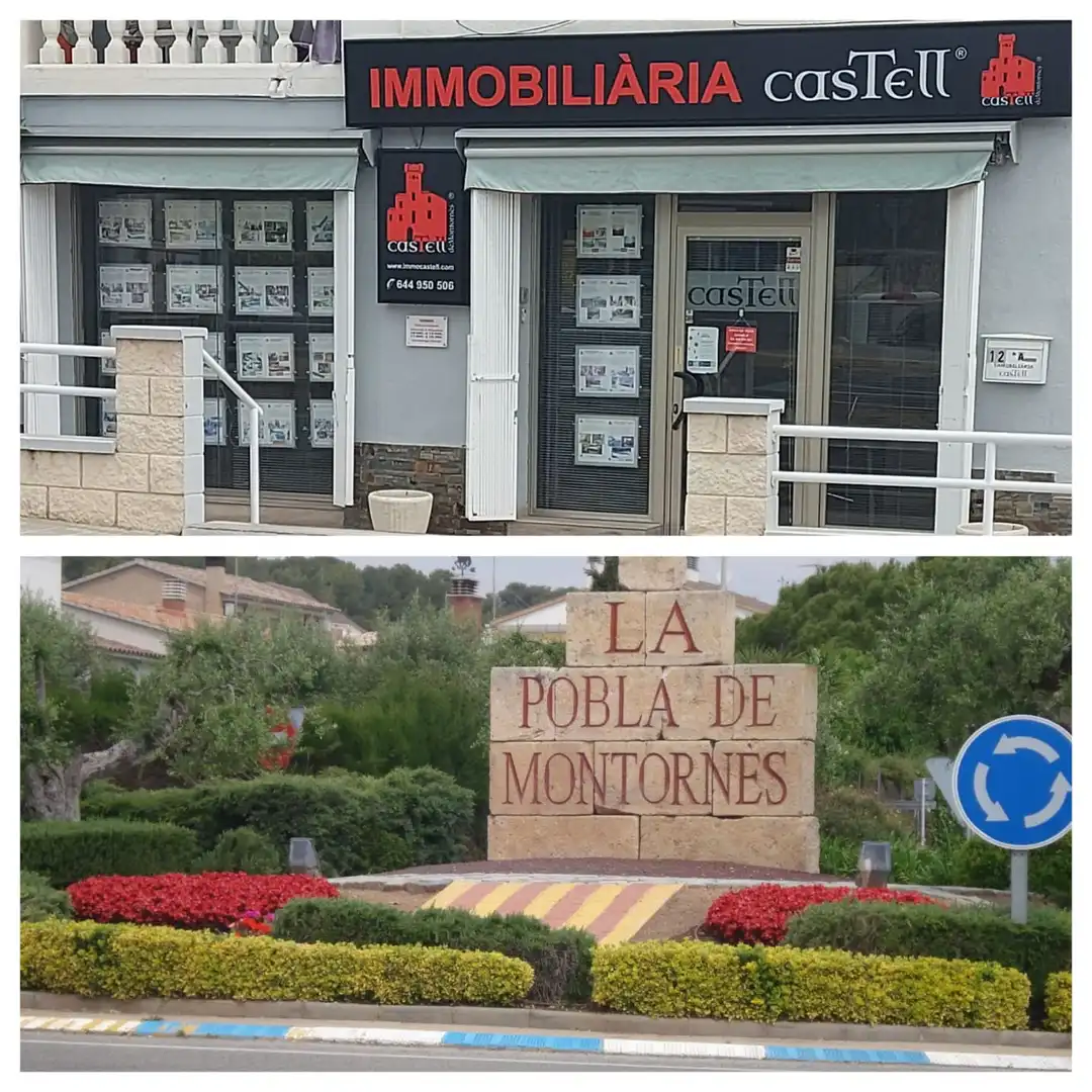 Vista exterior de Casa adosada en venta en La Pobla de Montornès   con Calefacción, Jardín privado y Terraza