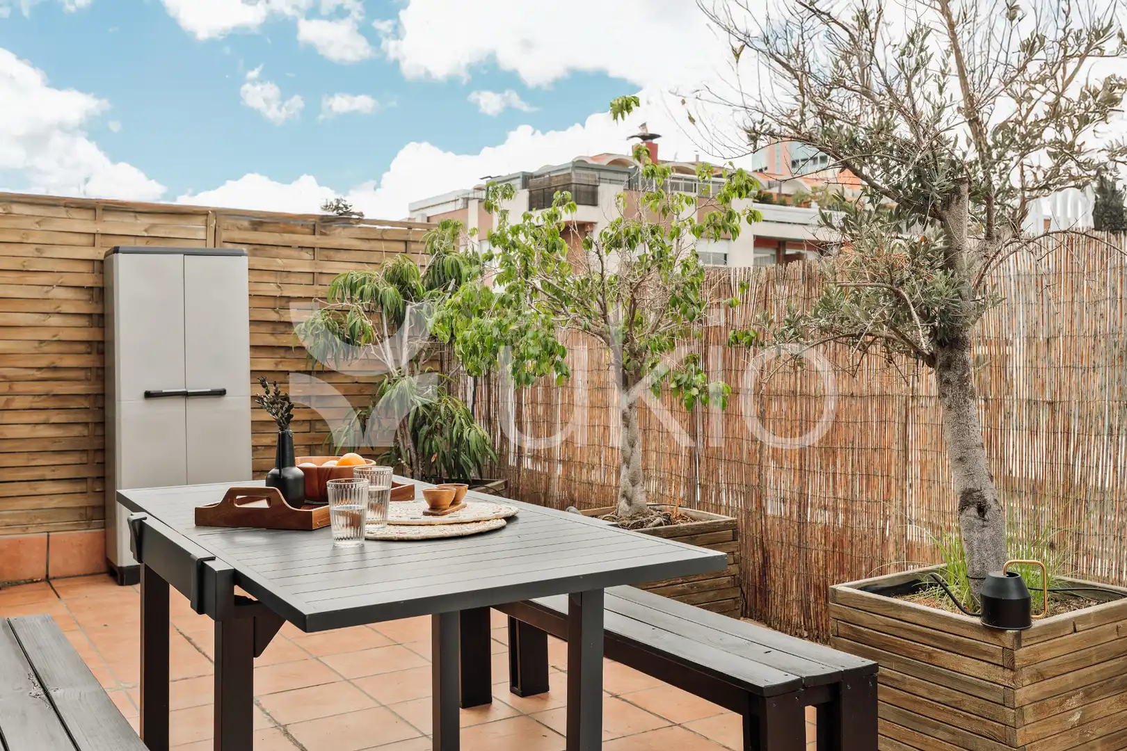 Terraza de Apartamento de alquiler en Barcelona con Aire acondicionado, Calefacción y Terraza