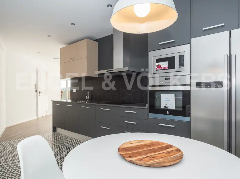 Kitchen of Attic for rent in Barcelona  with Air Conditioner, Heating and Parquet flooring