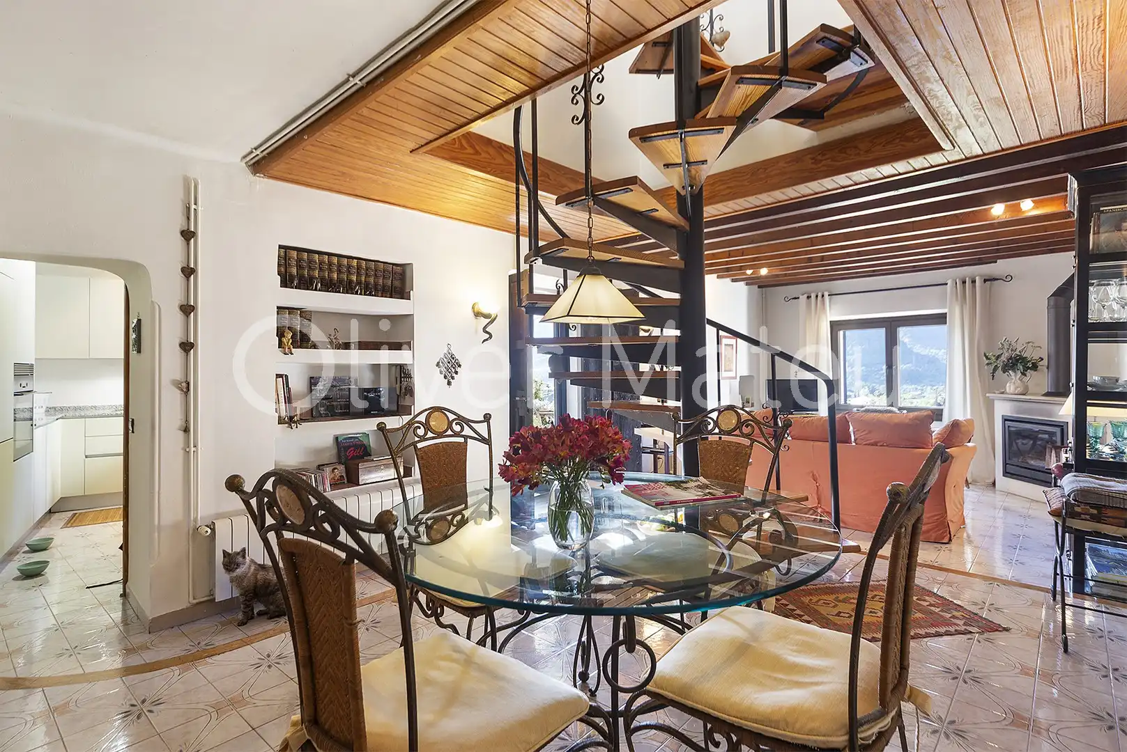 Dining room of Houses for sale in Bunyola  with Heating, Private garden and Terrace