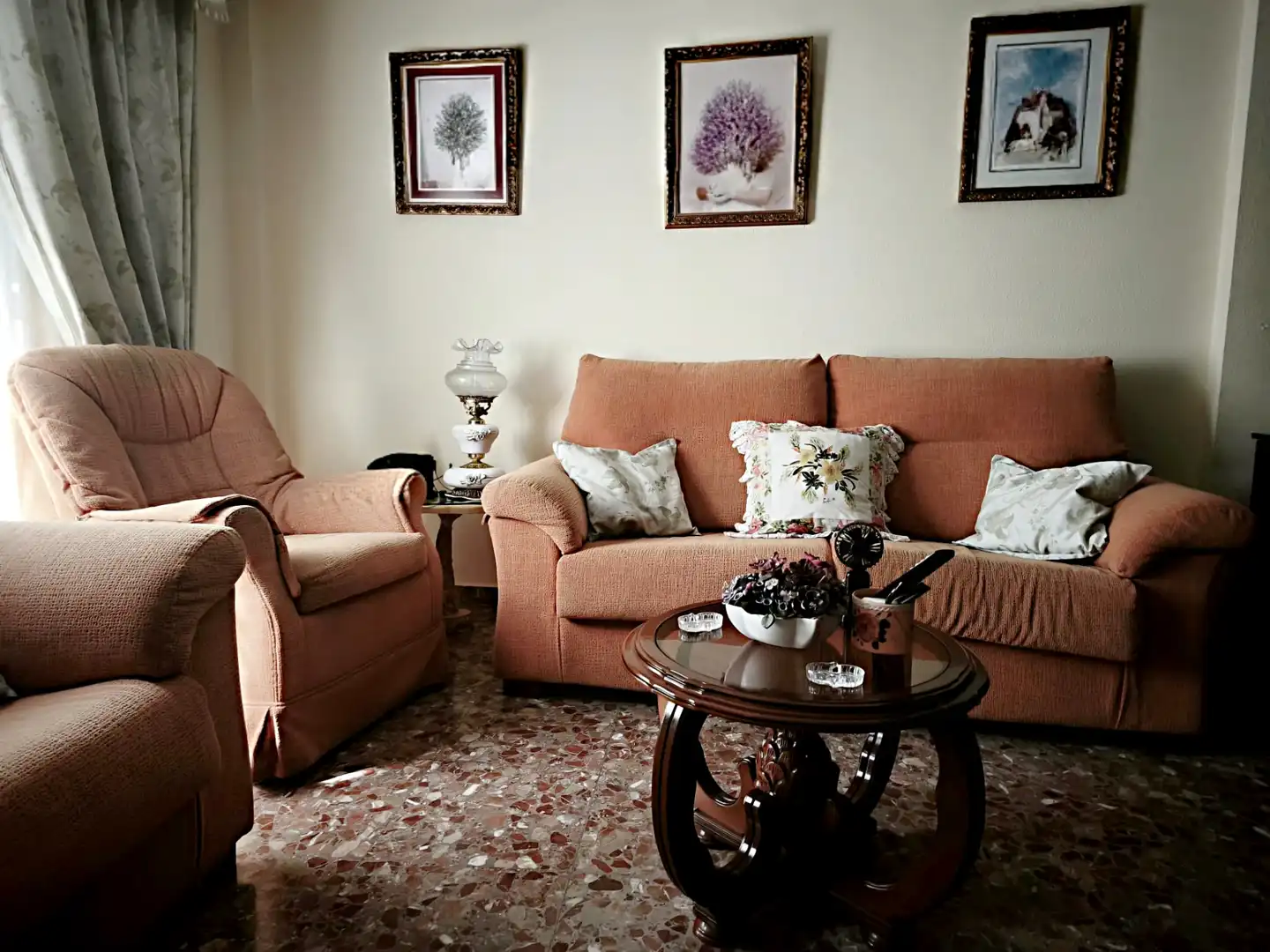 Sala de estar de Casa adosada en venta en Málaga con Aire acondicionado, Terraza y Amueblado