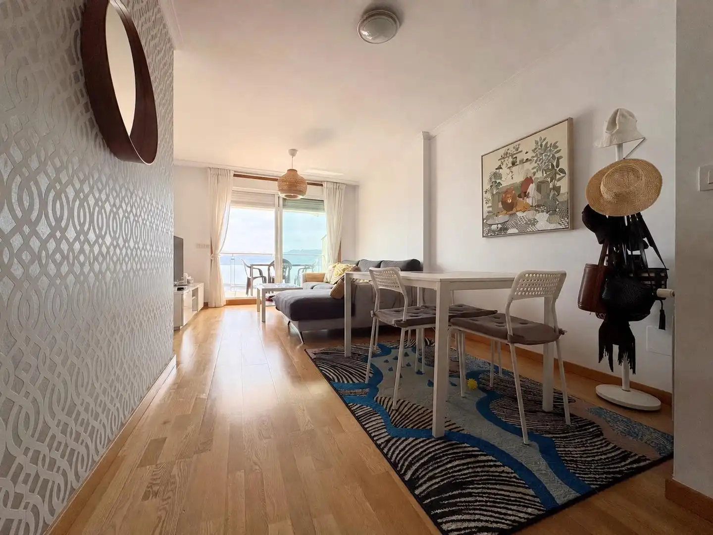 Sala de estar de Piso de alquiler en Poio con Calefacción, Terraza y Amueblado