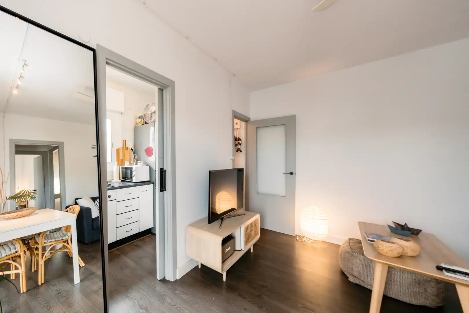 Sala de estar de Ático en venta en El Vendrell con Aire acondicionado, Parquet y Amueblado