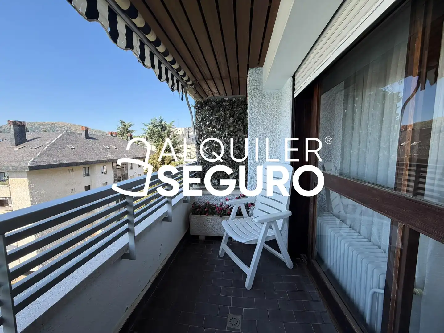 Balcony of Flat for rent in El Escorial  with Heating, Terrace and Swimming Pool