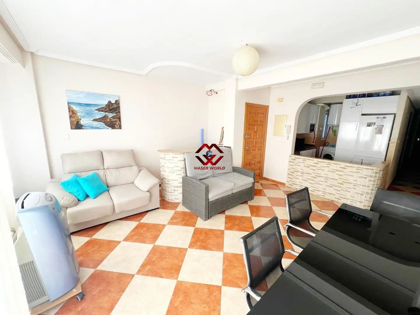 Sala d'estar de Pis en venda en Mazarrón amb Traster, Moblat i Balcó