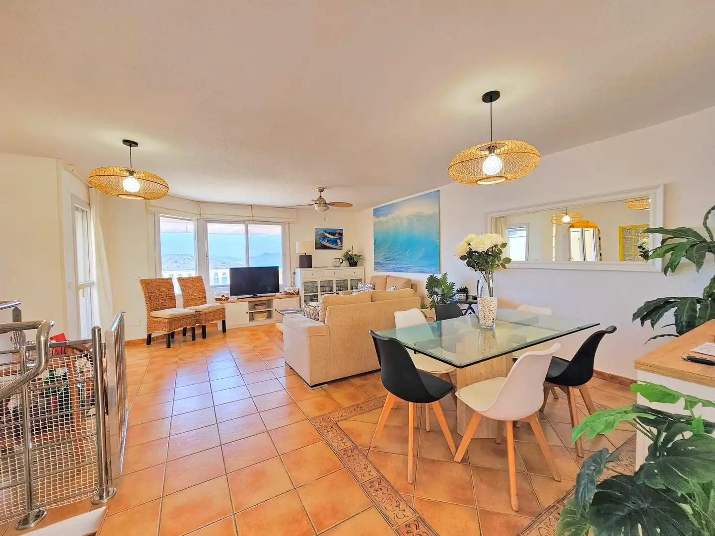 Living room of Detached homes for rent in La Manga del Mar Menor  with Air Conditioner, Heating and Terrace