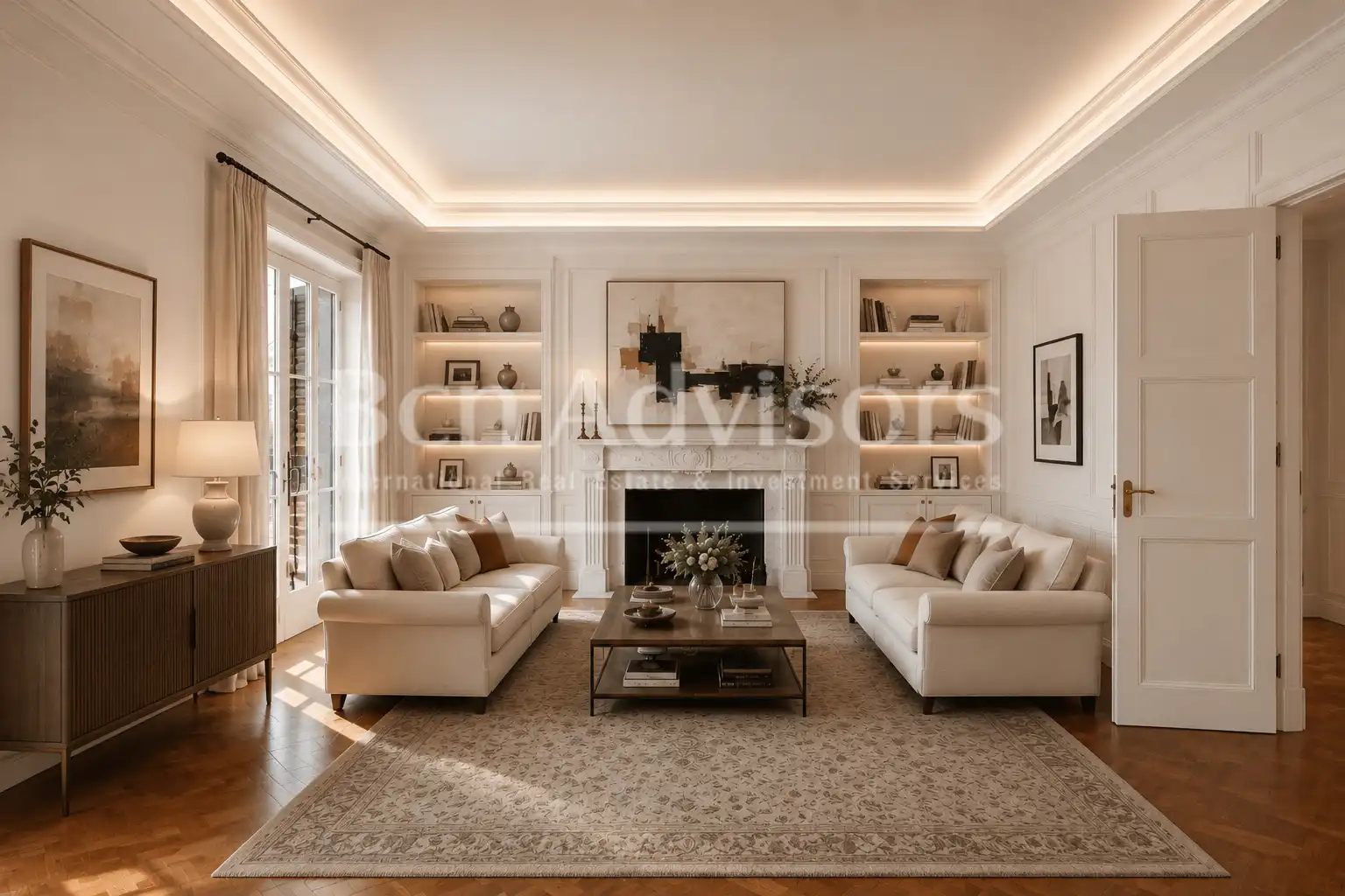 Living room of Flat for rent in Barcelona  with Air Conditioner, Heating and Terrace
