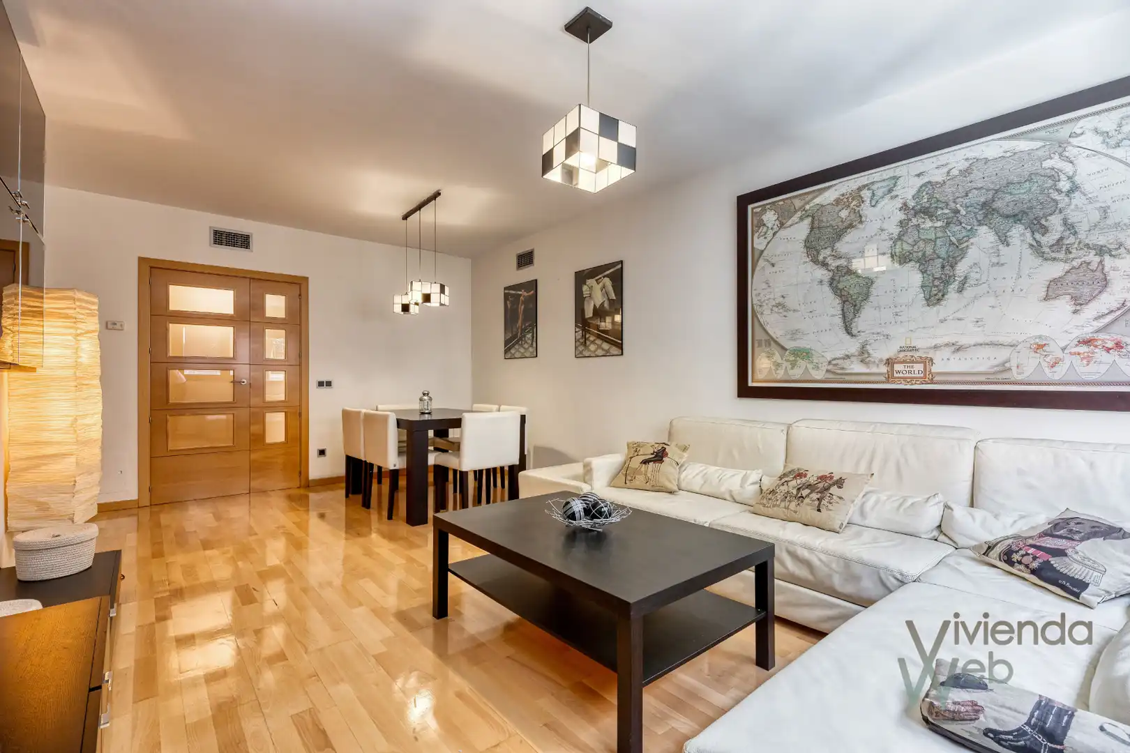 Wohnzimmer von Wohnung zum Verkauf in Madrid mit Klimaanlage, Heizung und Privatgarten