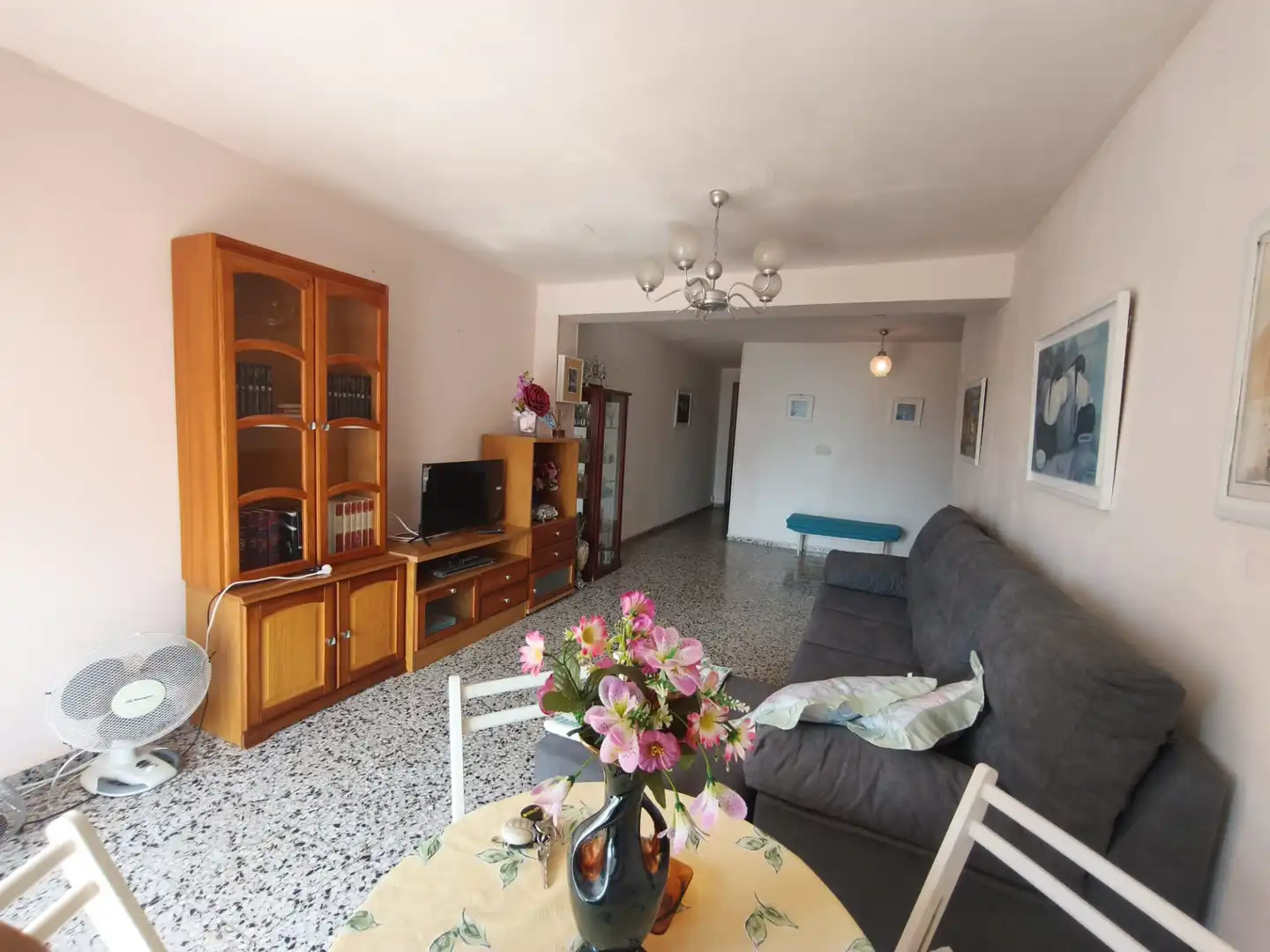 Wohnzimmer von Wohnung zur Miete in El Campello mit Terrasse, Möbliert und Ofen