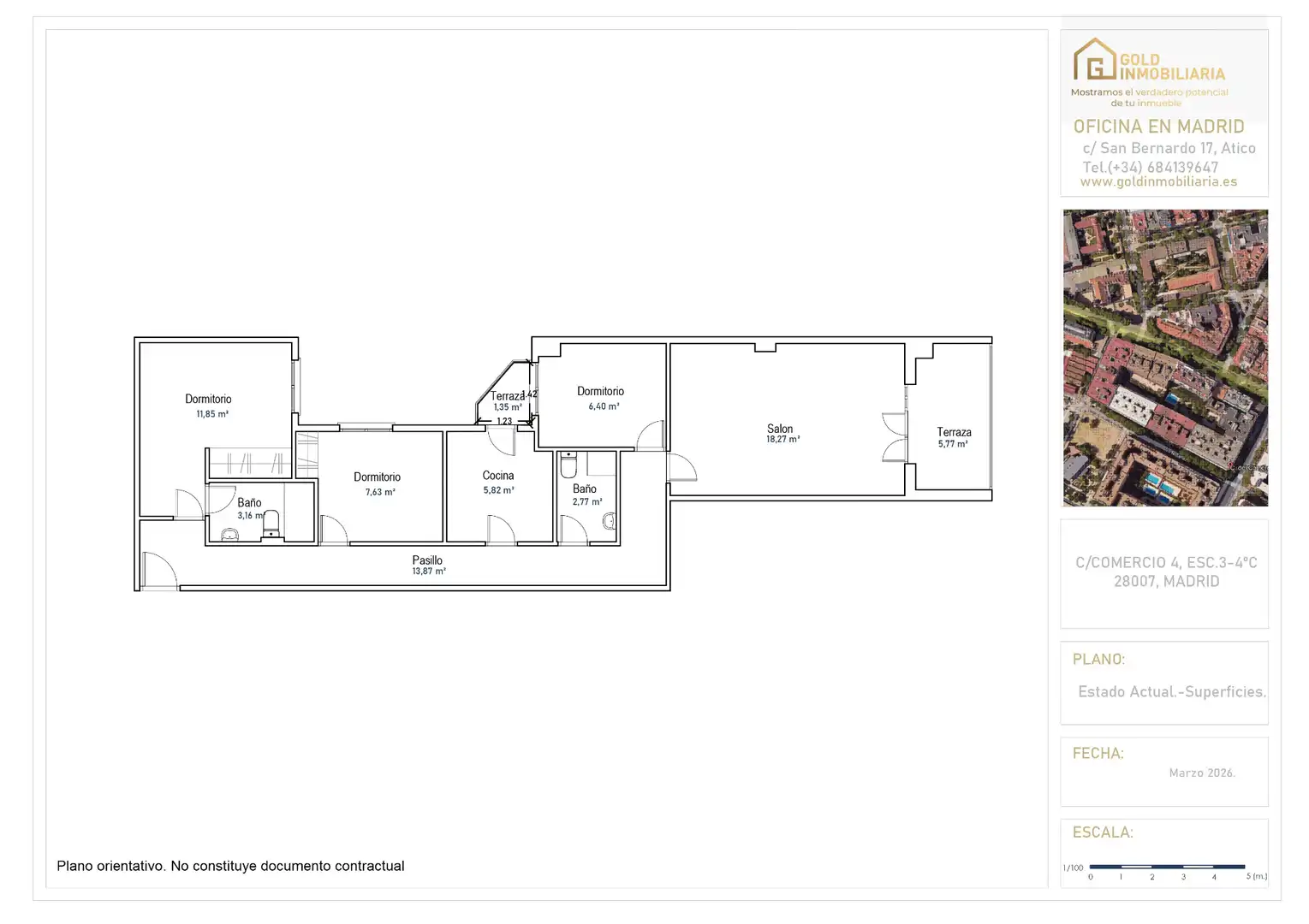Piso en venta en Madrid con Aire acondicionado, Calefacción y Terraza
