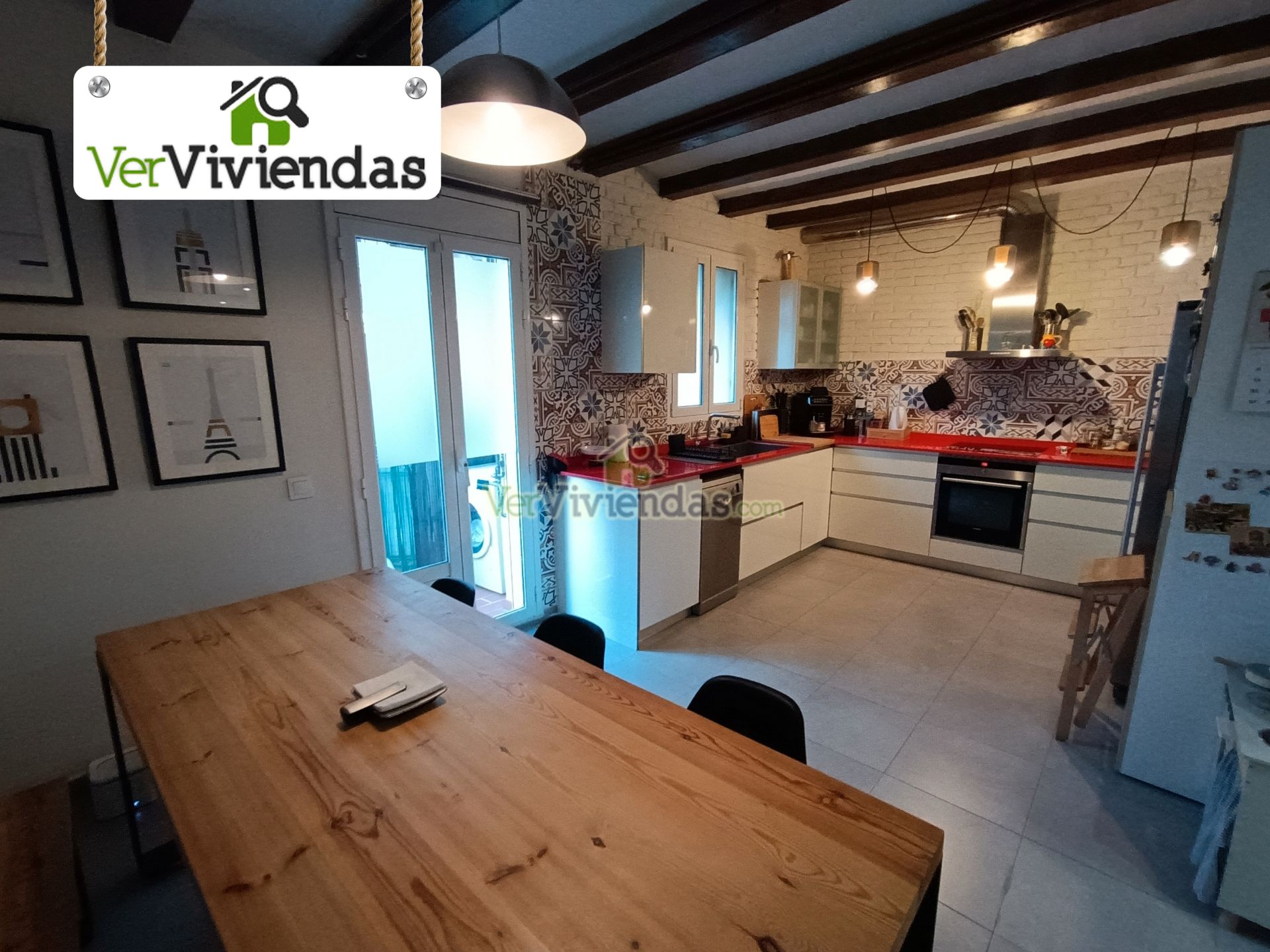 Kitchen of Flat for sale in  Barcelona Capital  with Air Conditioner, Heating and Parquet flooring