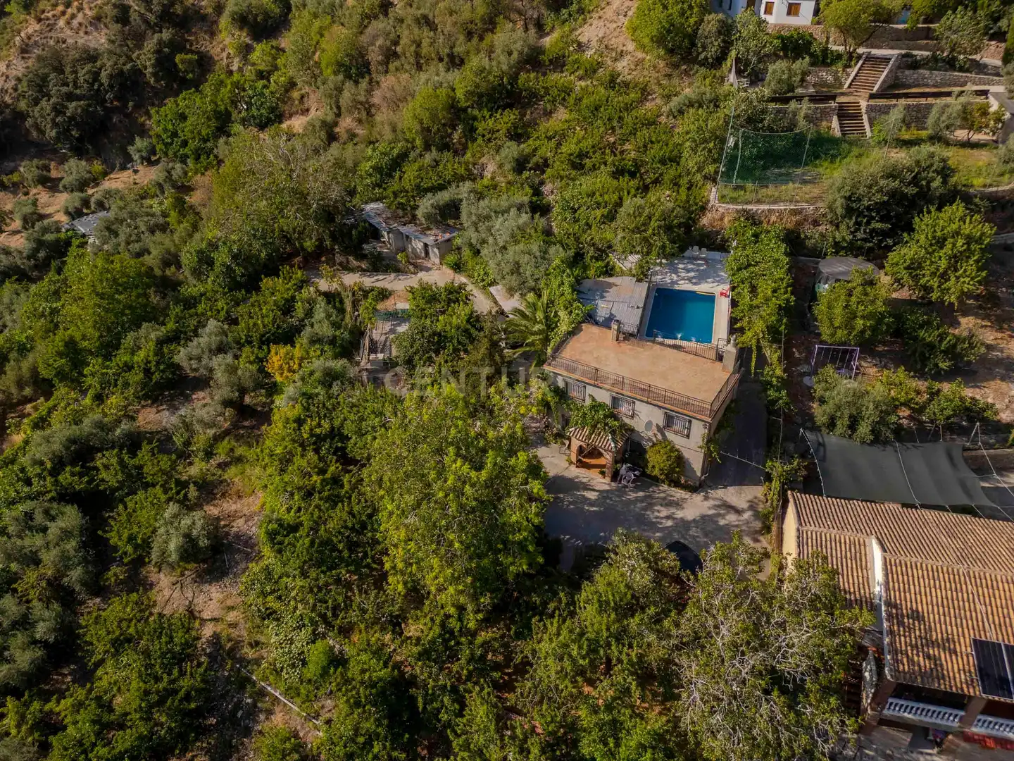 Vista exterior de Casa o chalet en venta en Güéjar Sierra con Jardín privado, Trastero y Piscina